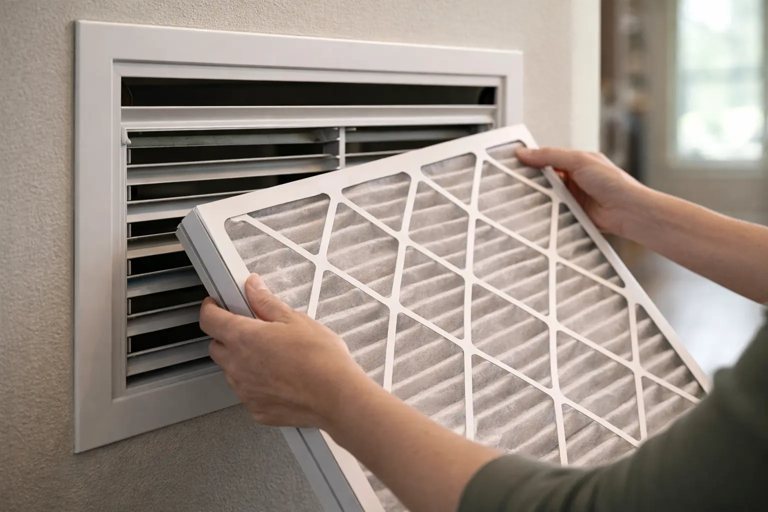 hvac-turns-on-skunk-smell-air-filter-check