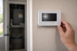 thermostats screen is blank